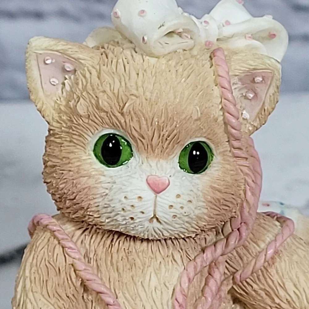 Enesco Calico Kittens A Little Litter Of Blessings 168602 With Birth Certificate